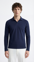 Polo Tee full sleeve - Active wear Blue
