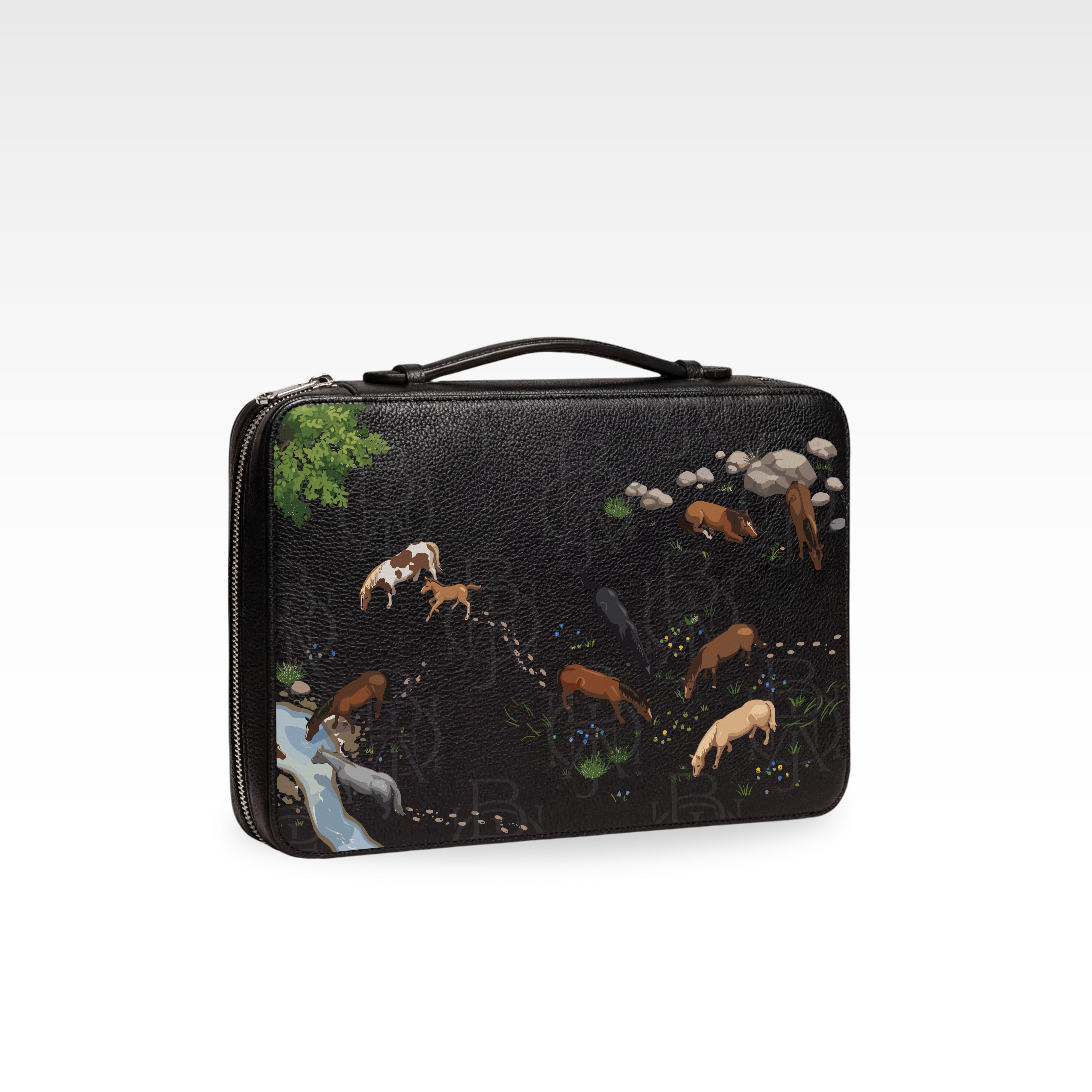 Brief Case - Grazing Horse