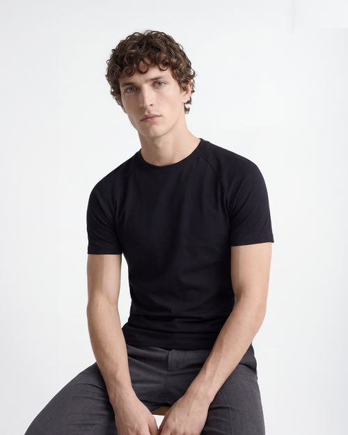 Fitted Tee - Heavy Cotton Black