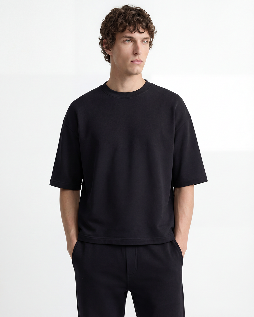 Oversized Tee - Heavyweight cotton Black
