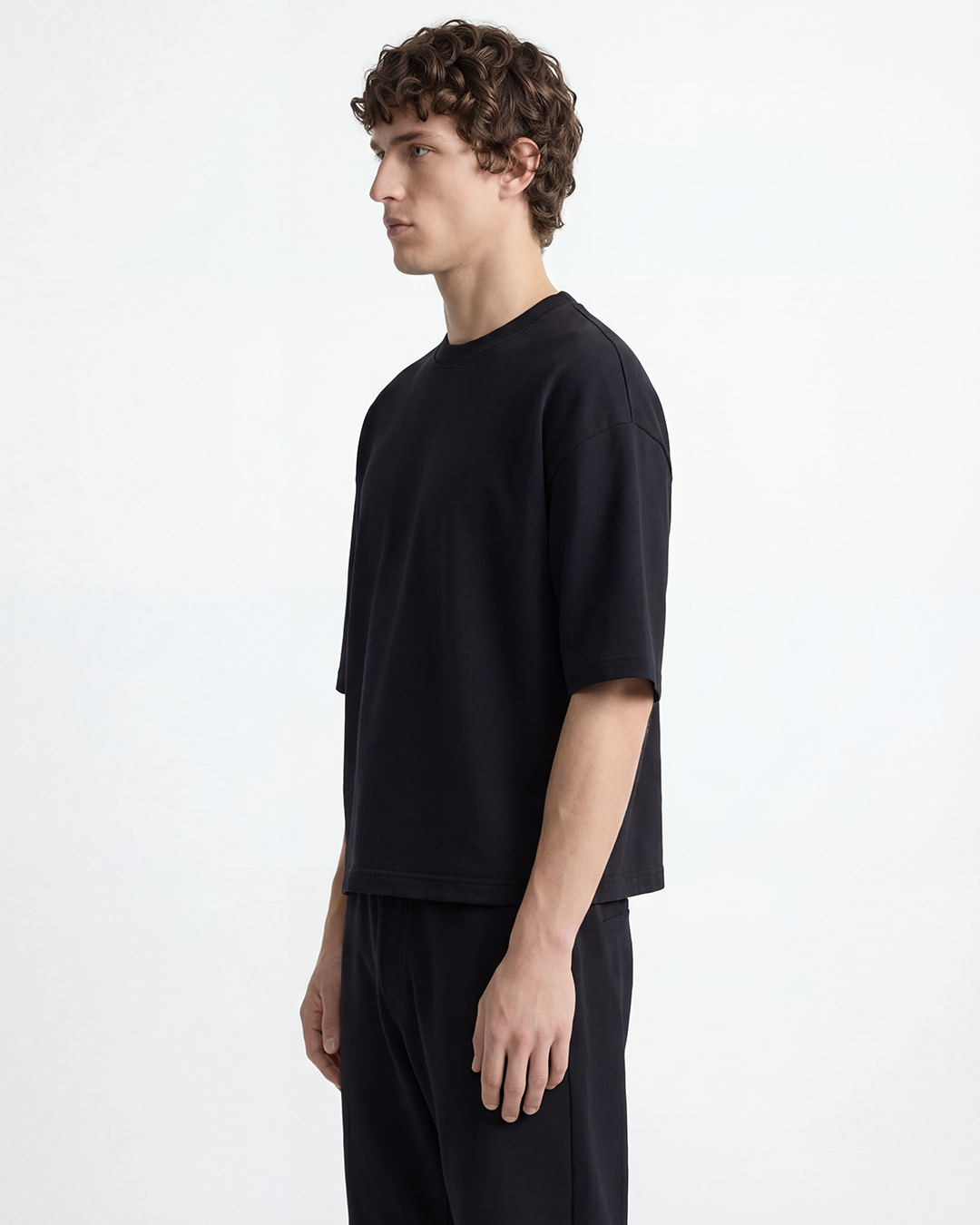 Oversized Tee - Heavyweight cotton Black