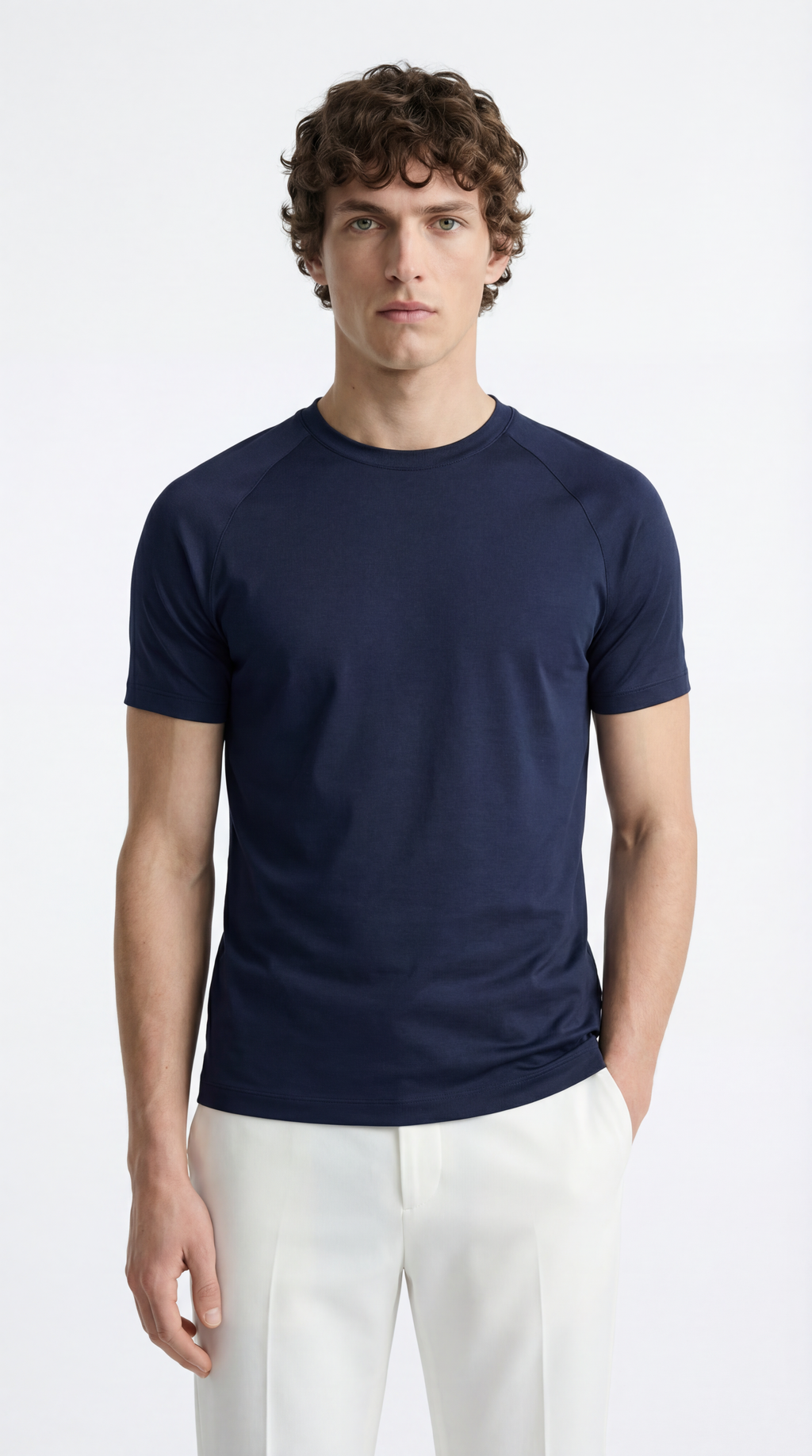 Fitted Tee - Active wear Blue