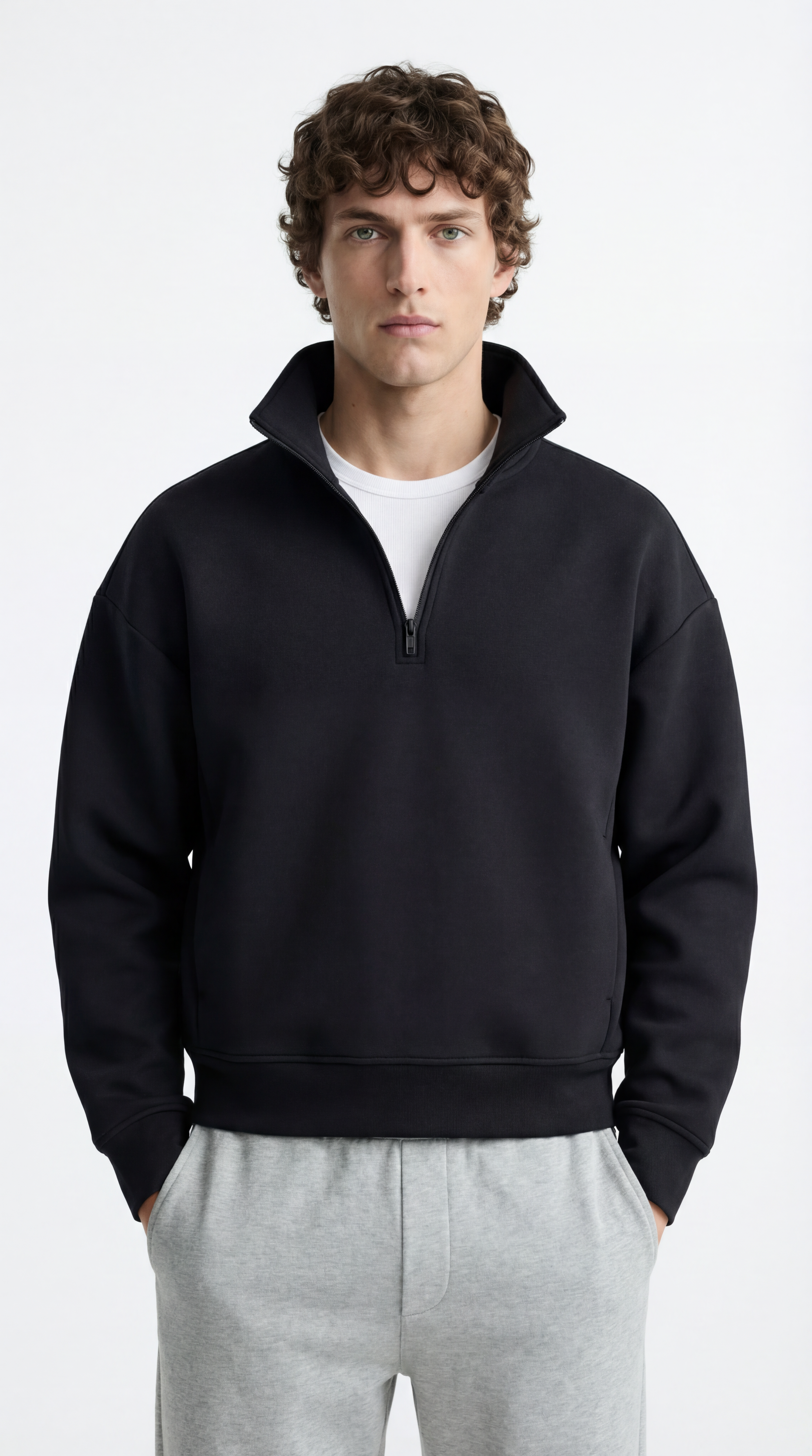 Quarter Zip - Black