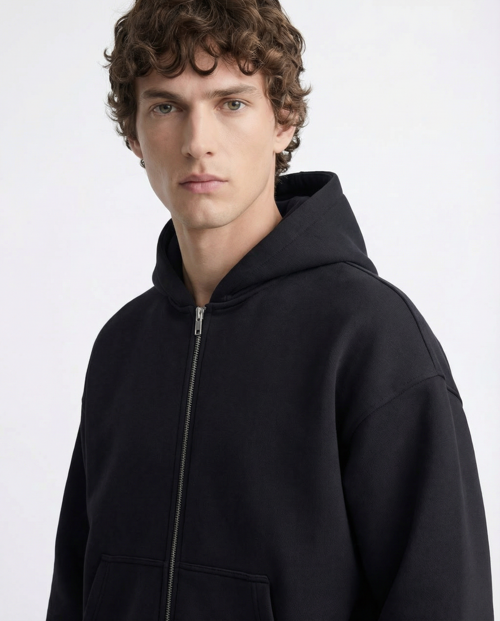 Zip Hoodie - Black
