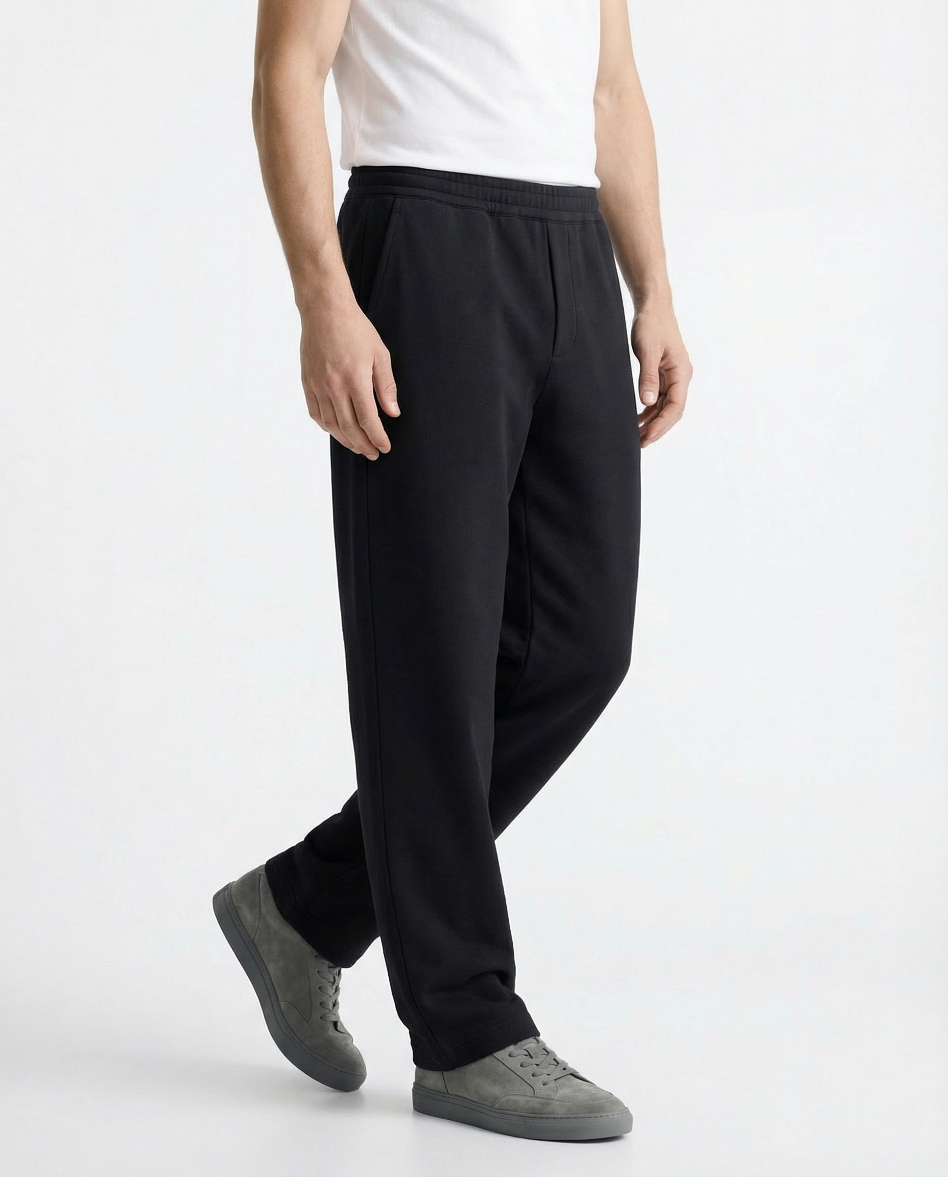 Joggers Straight - Cotton Black