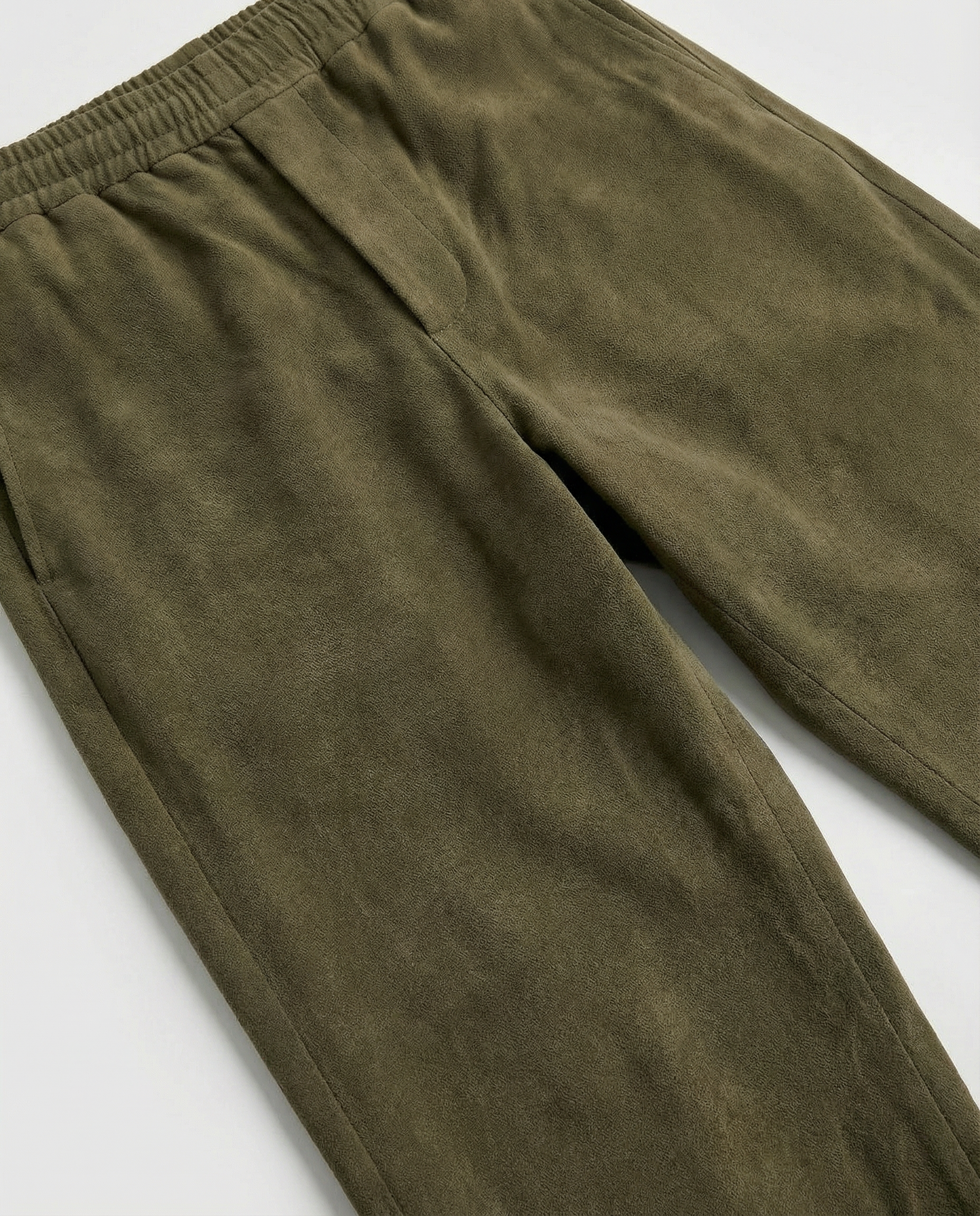 Pants - Suede Olive Green