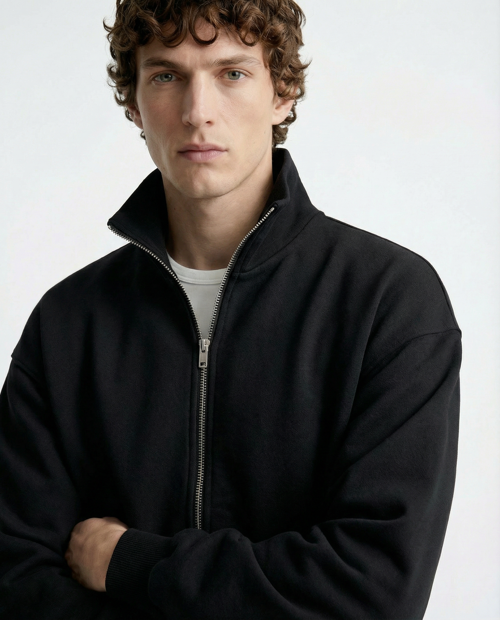 Jacket Funnel Neck - Black