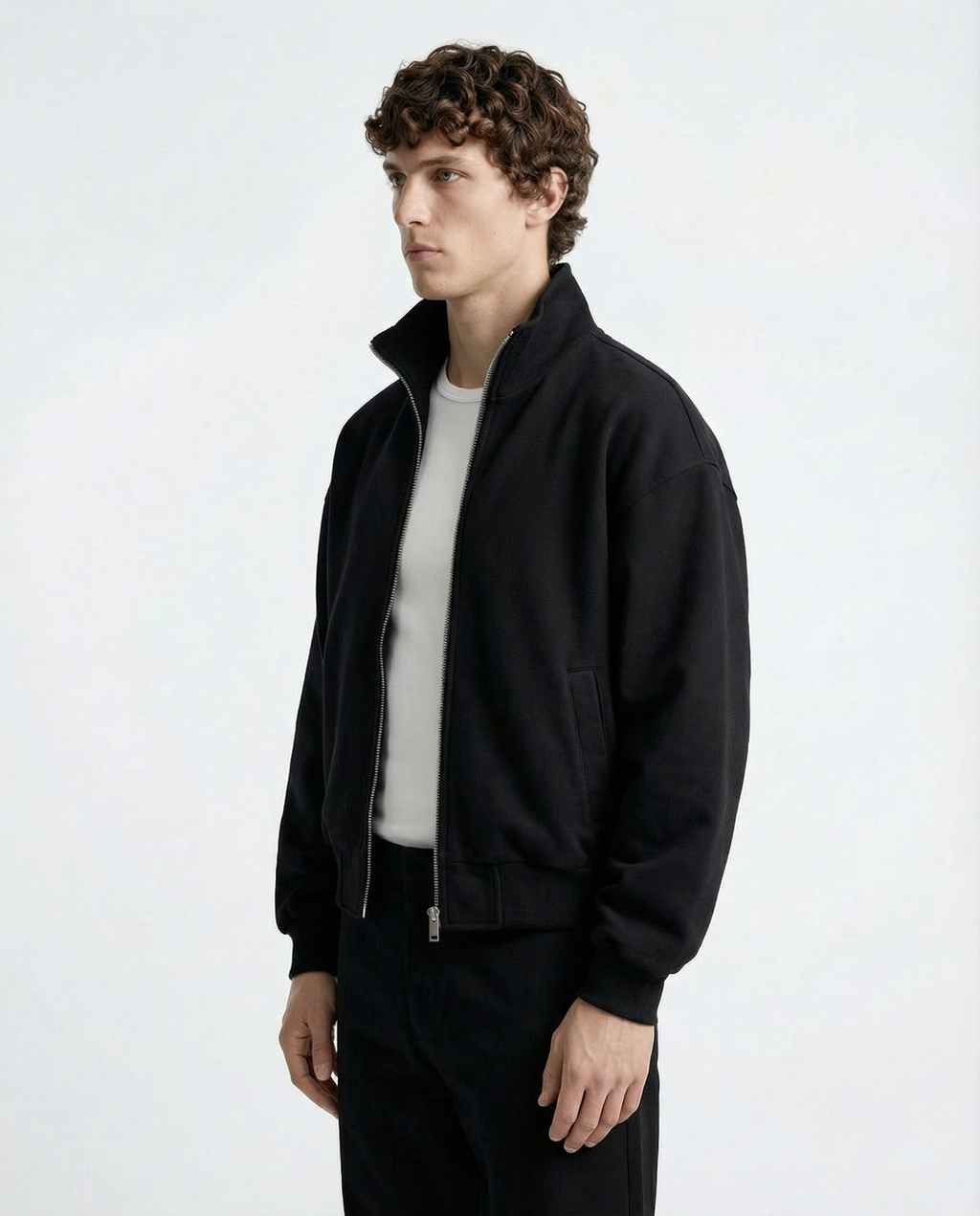 Jacket Funnel Neck - Black