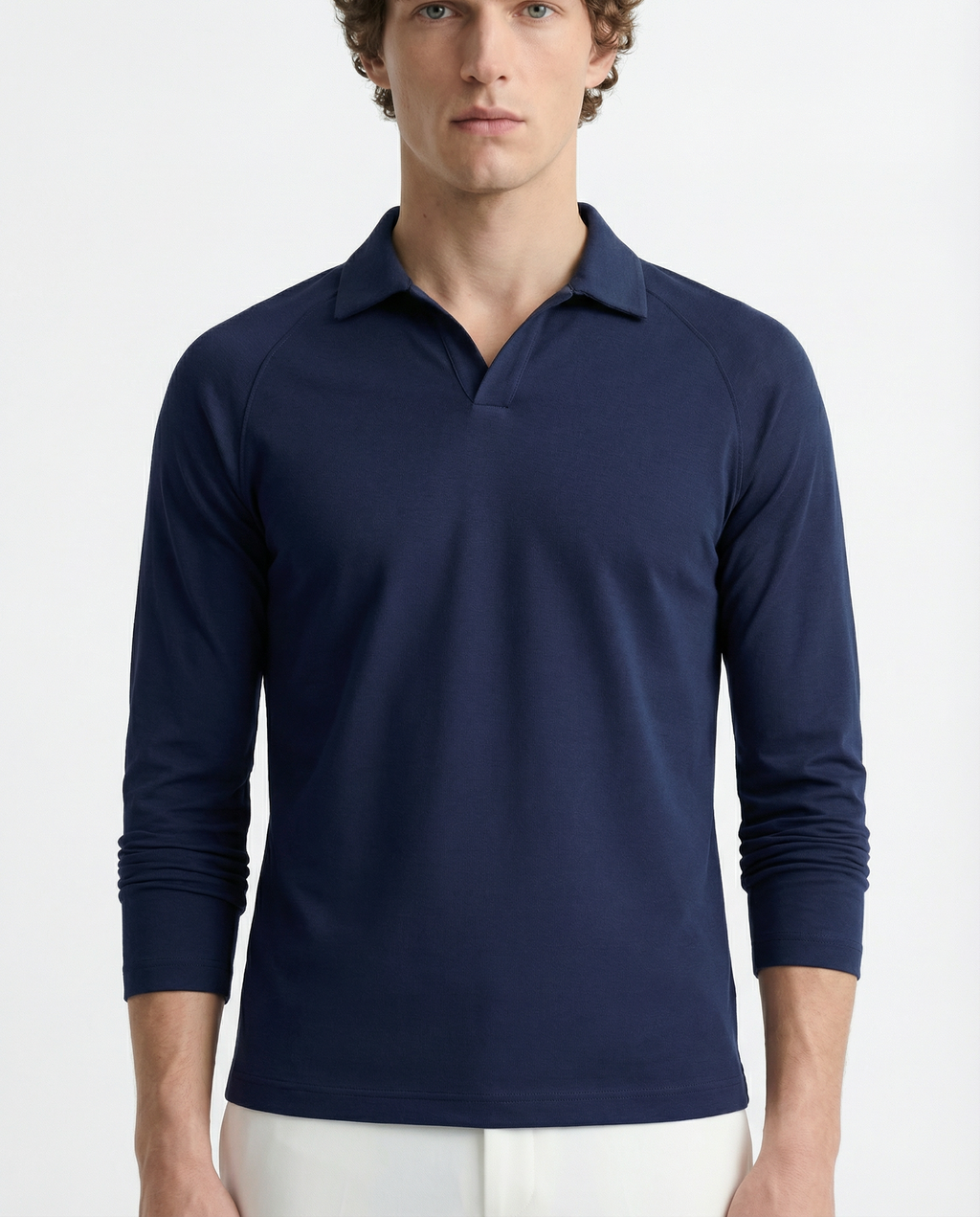 Polo Tee full sleeve - Active wear Blue