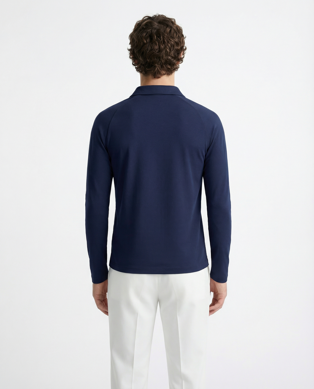 Polo Tee full sleeve - Active wear Blue