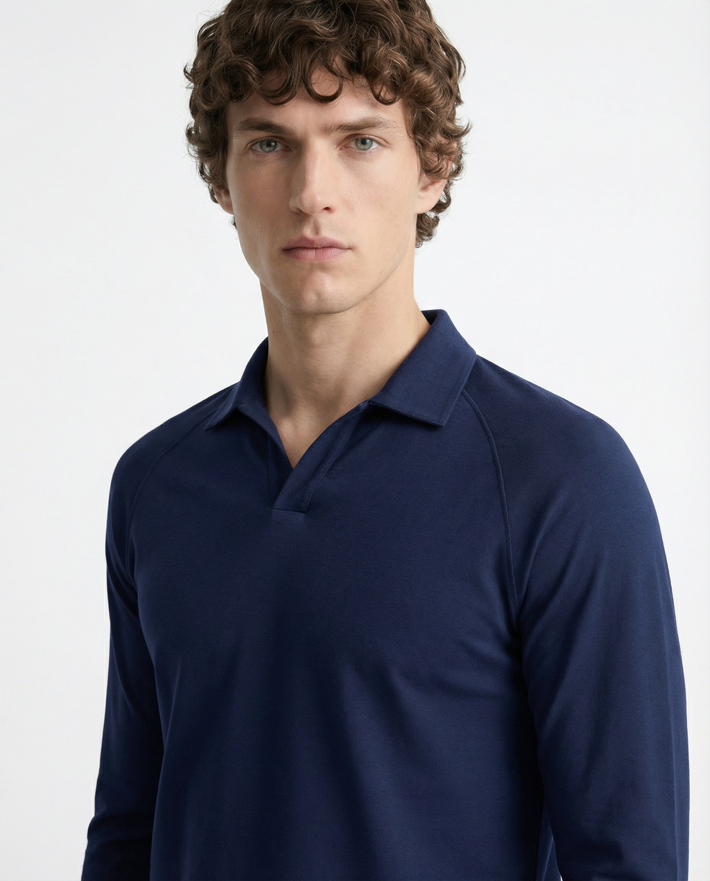 Polo Tee full sleeve - Active wear Blue