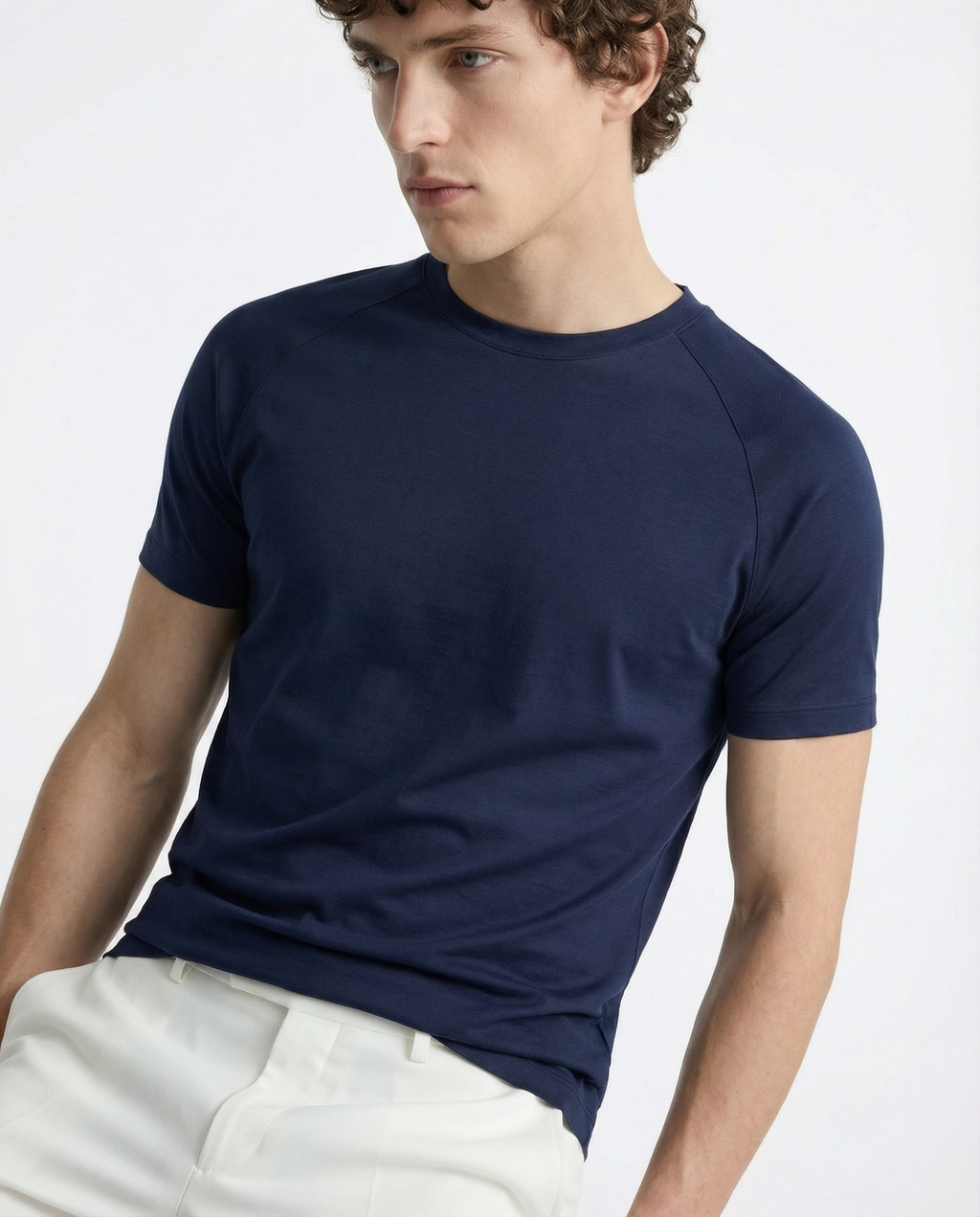 Fitted Tee - Active wear Blue