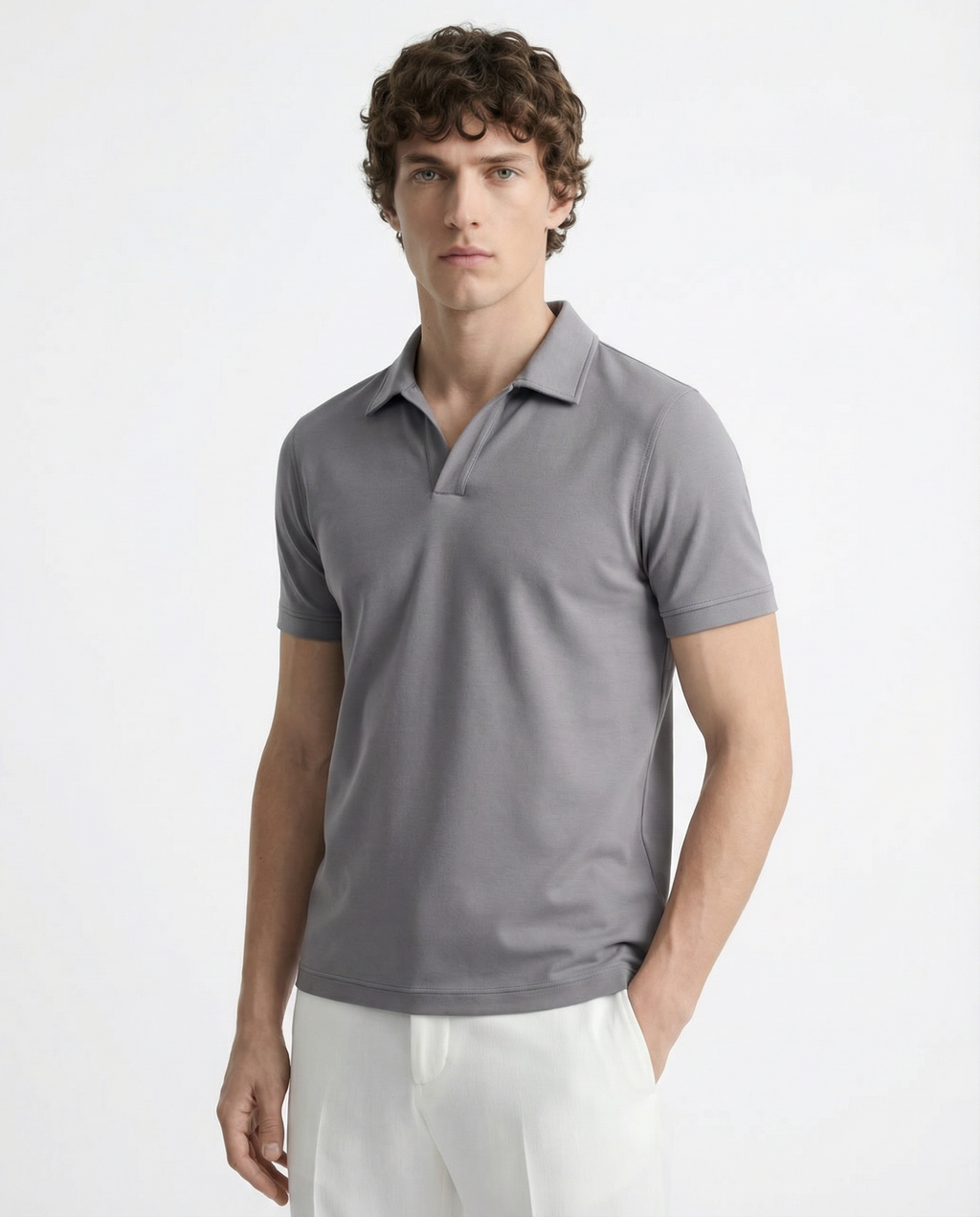 Polo Tee - Grey