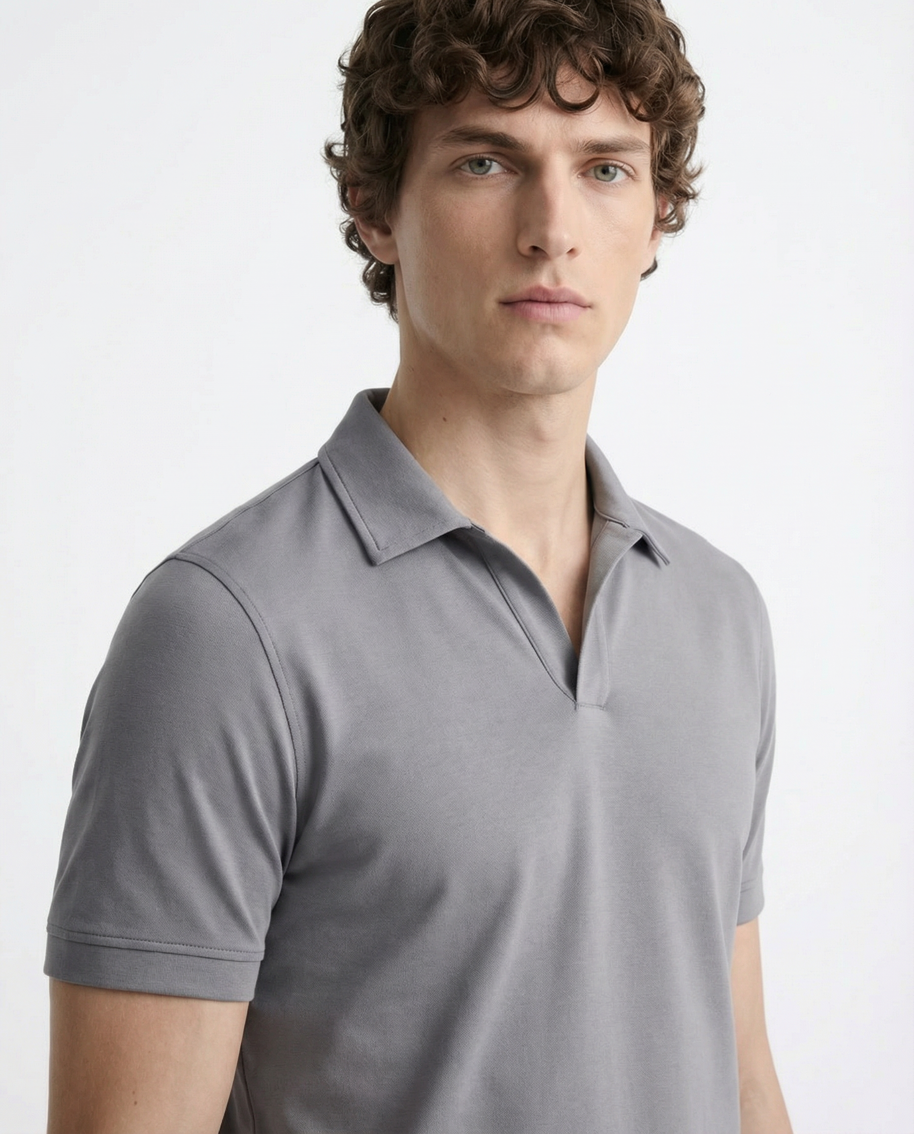 Polo Tee - Grey