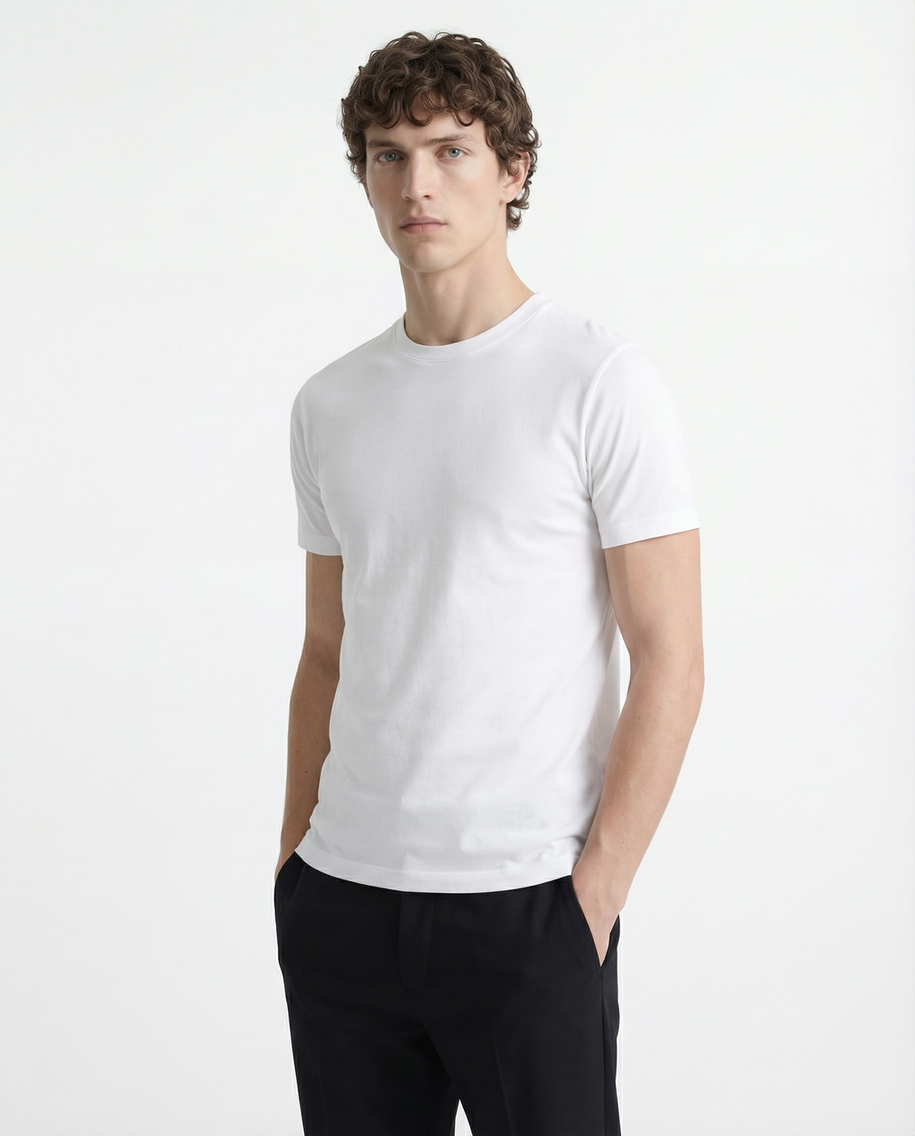 Fitted Tee - Heavy Cotton White