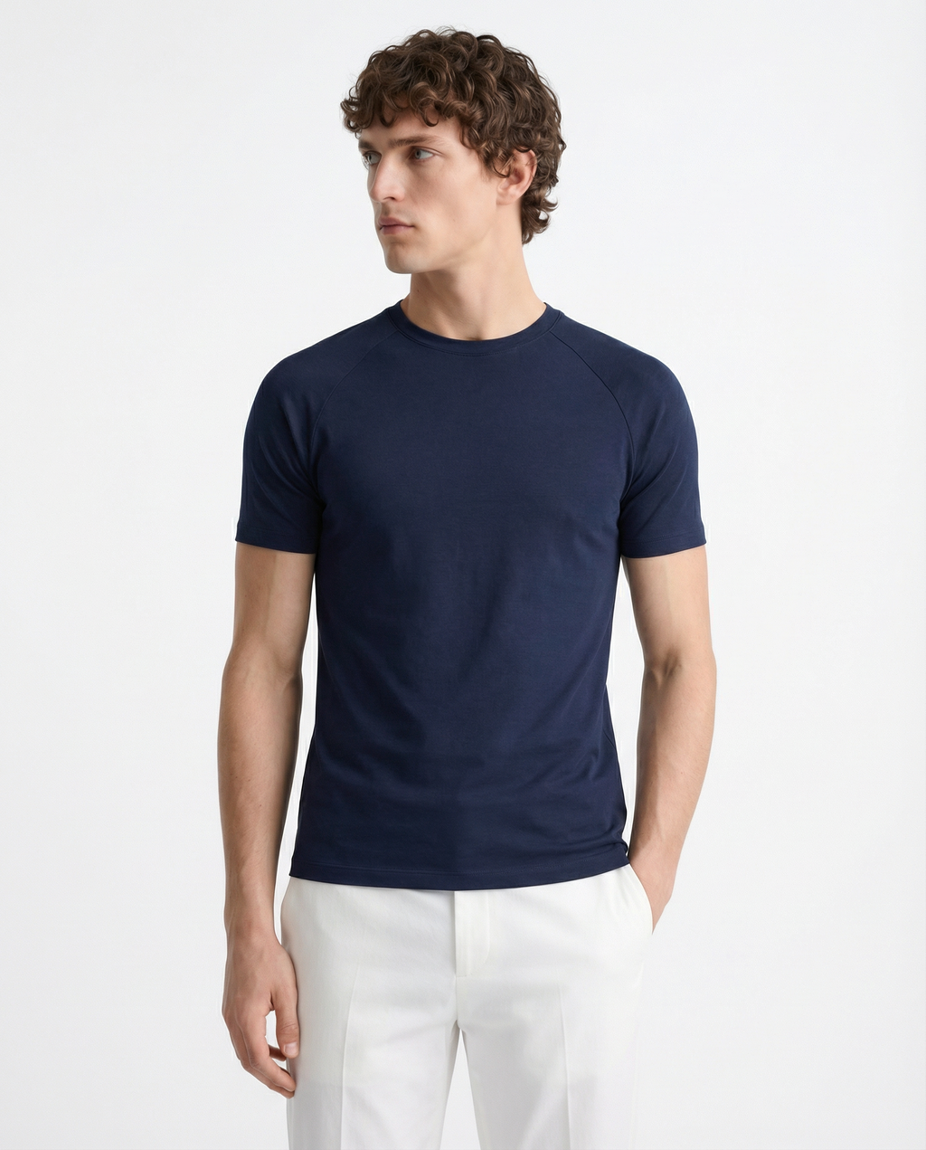 Fitted Tee - Heavy Cotton Blue
