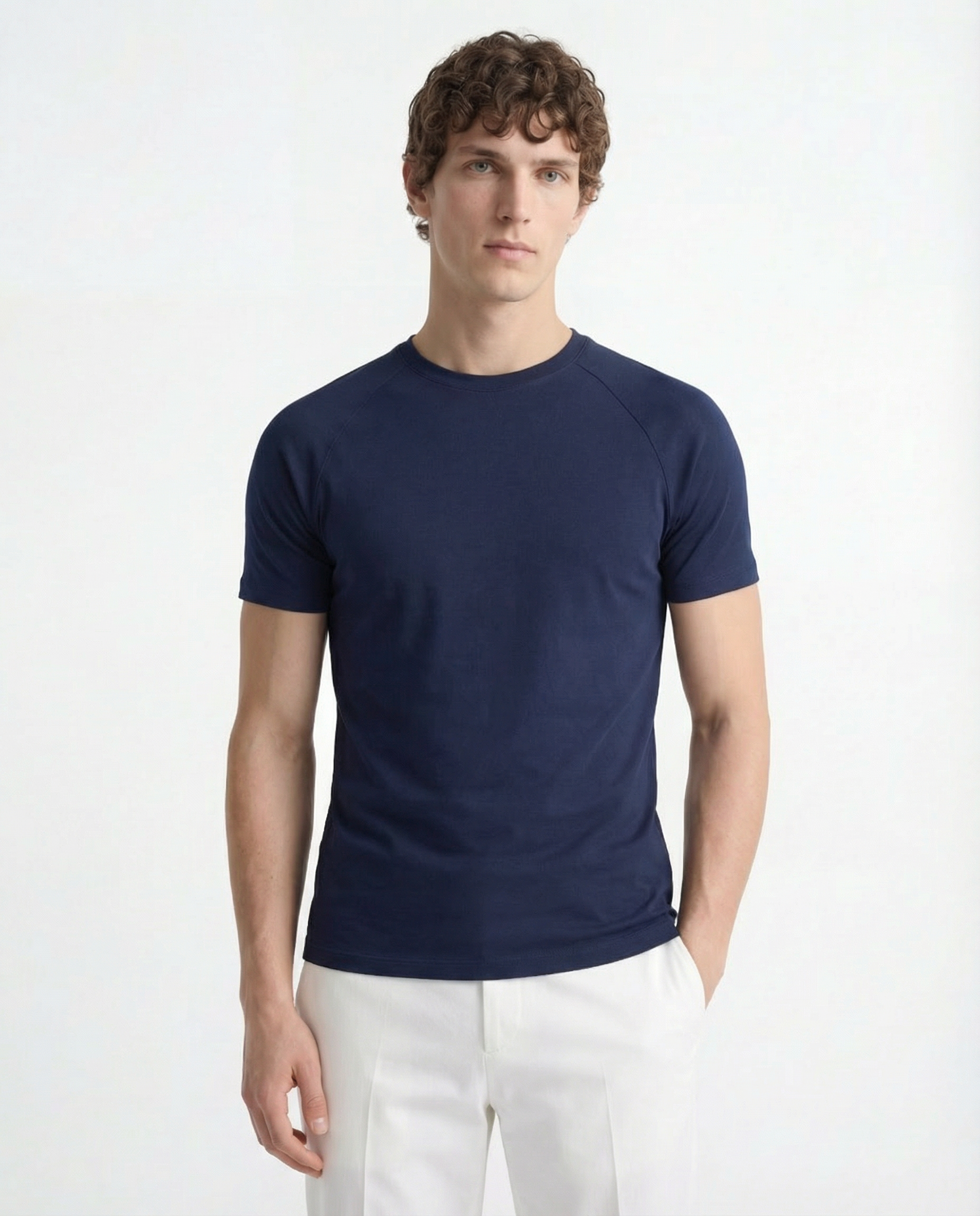 Fitted Tee - Heavy Cotton Blue