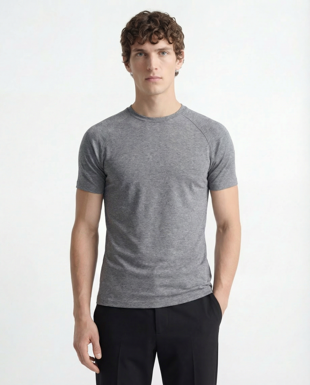 Fitted Tee - Heavy Cotton Grey
