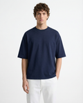 Oversized Tee - Heavyweight cotton Navy Blue