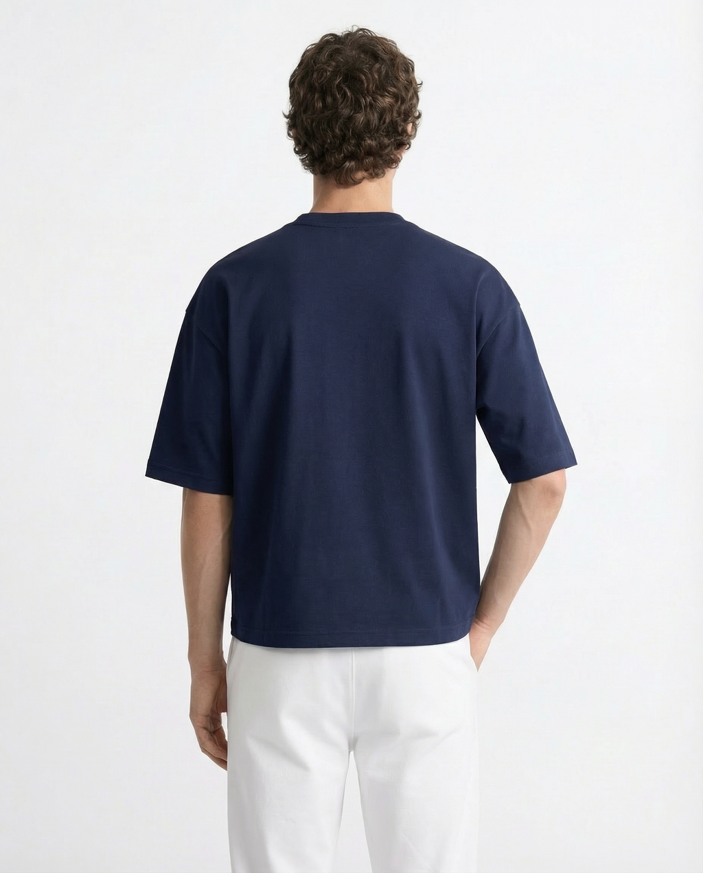 Oversized Tee - Heavyweight cotton Navy Blue