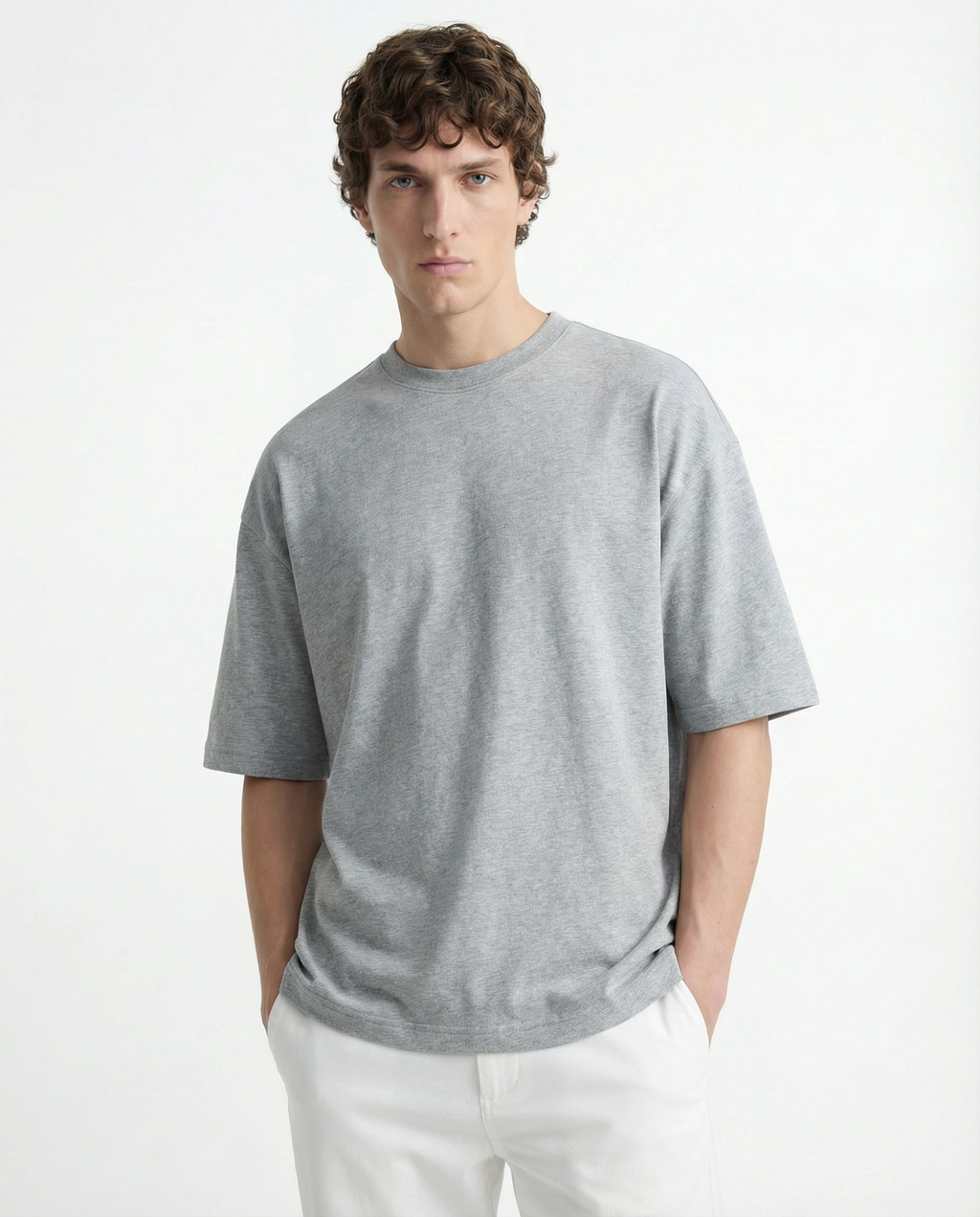 Oversized Tee - Heavyweight cotton Grey