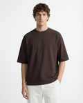 Oversized Tee - Heavyweight cotton Brown