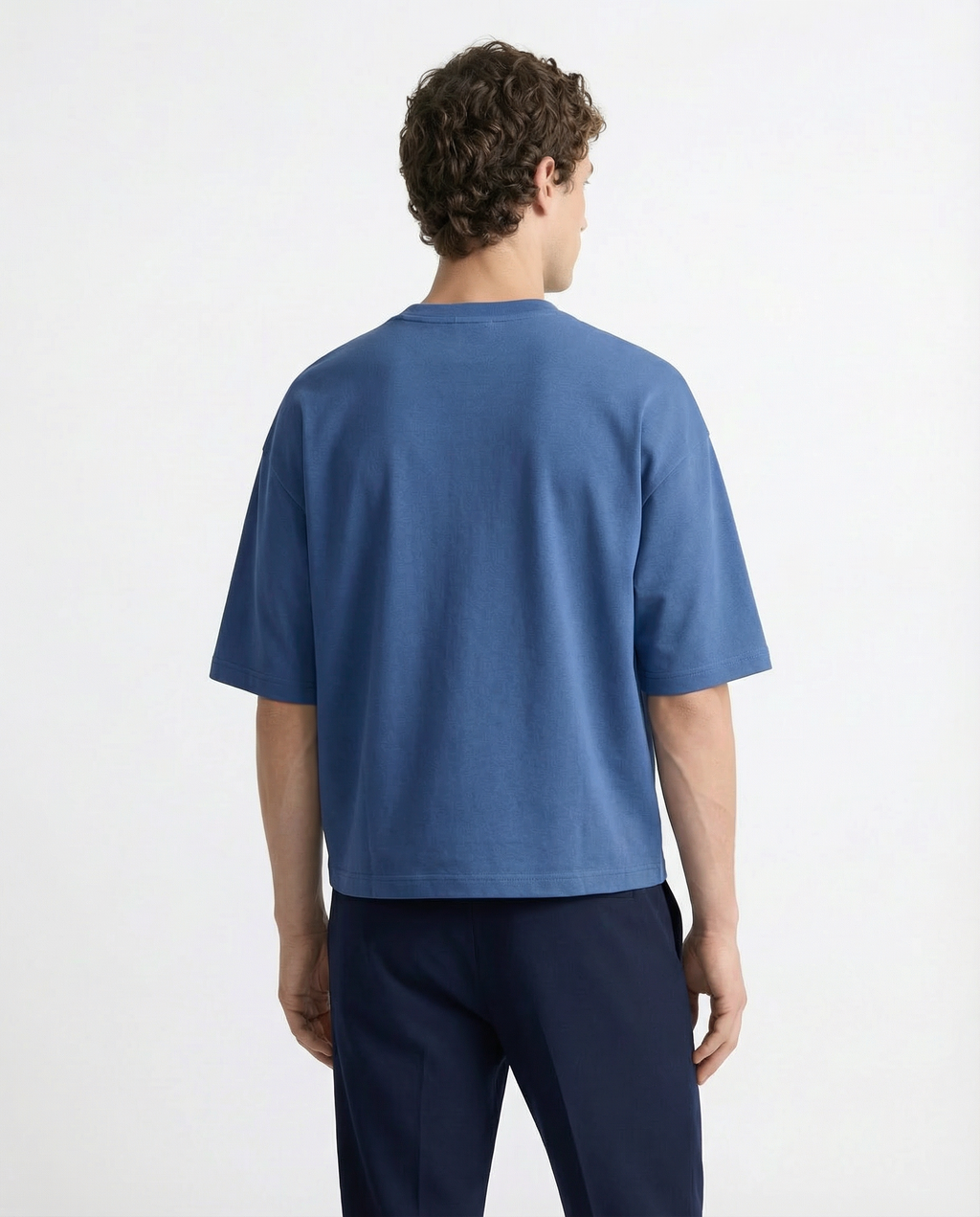 Oversized Tee - Heavyweight cotton Blue
