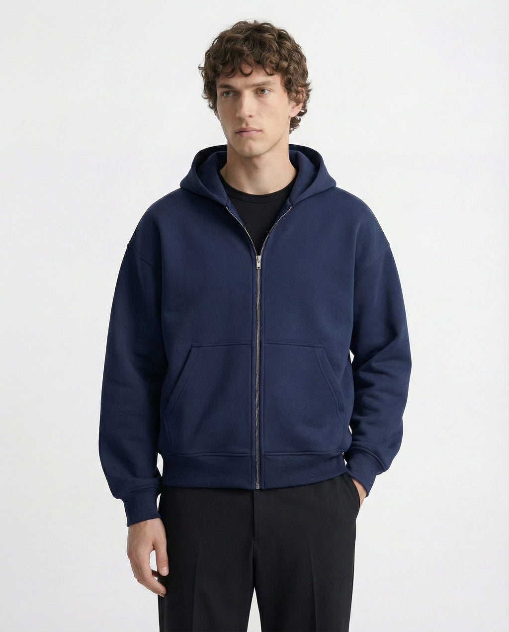 Zip Hoodie - Blue