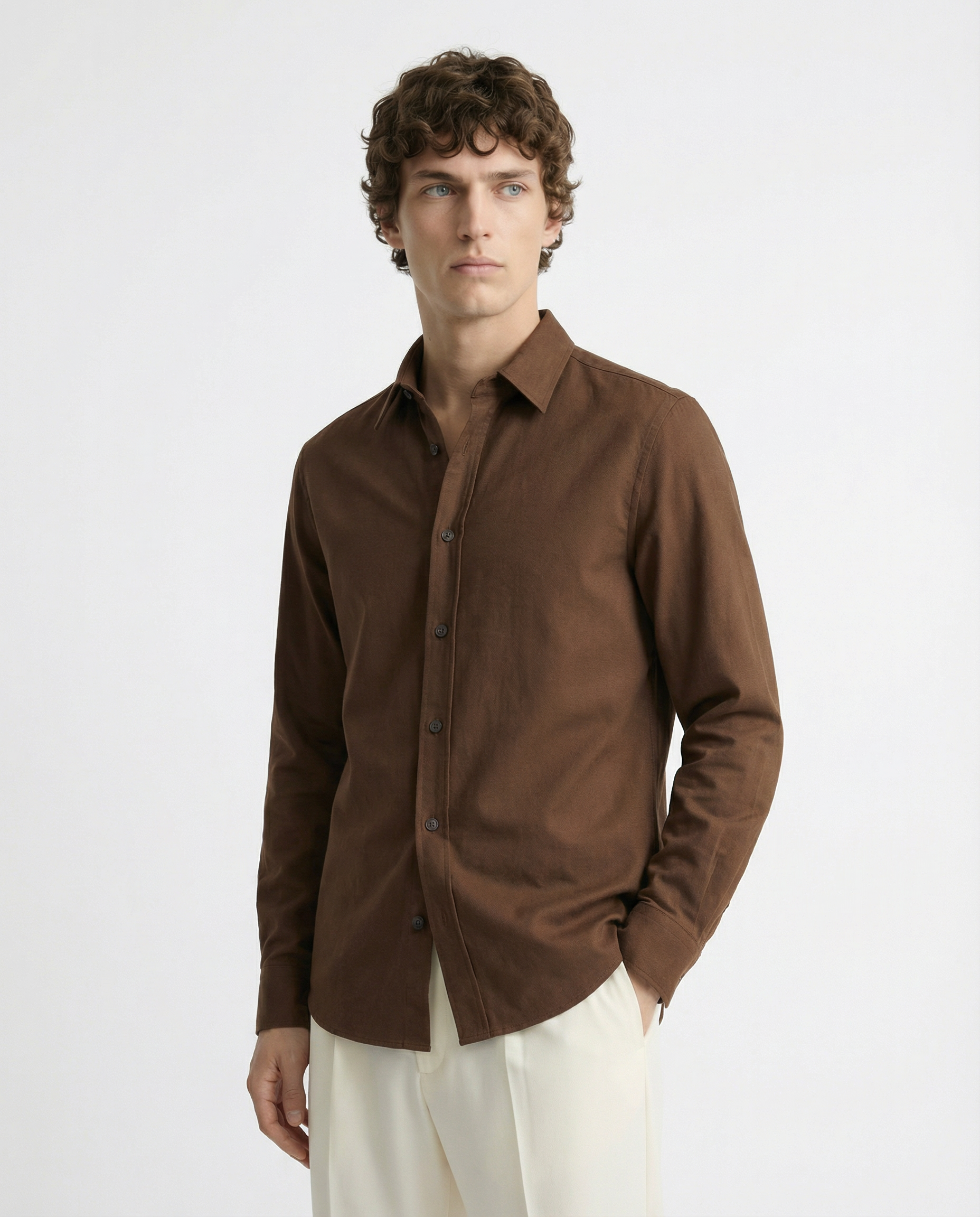 Shirt - Twill Brown