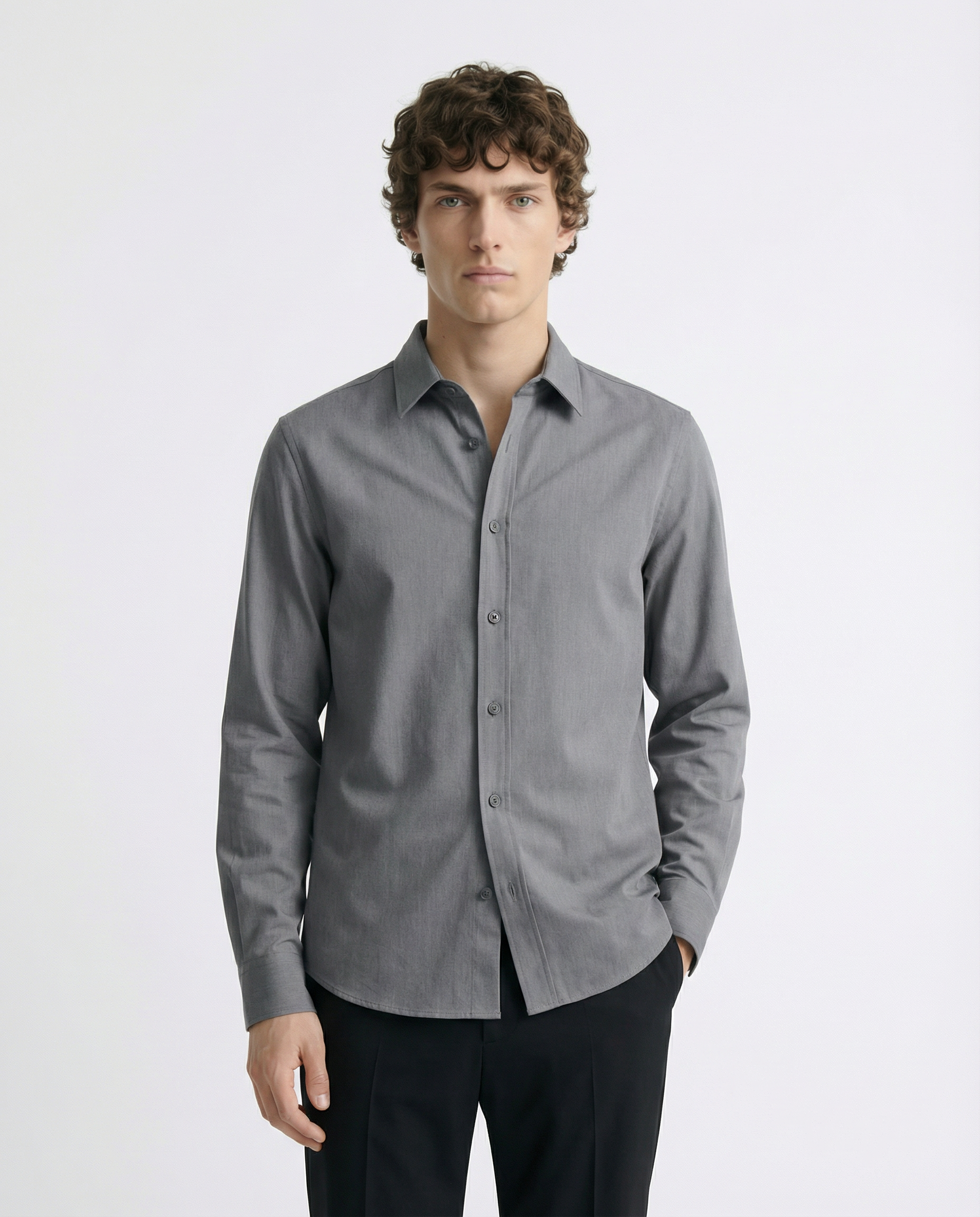 Shirt - Twill Grey
