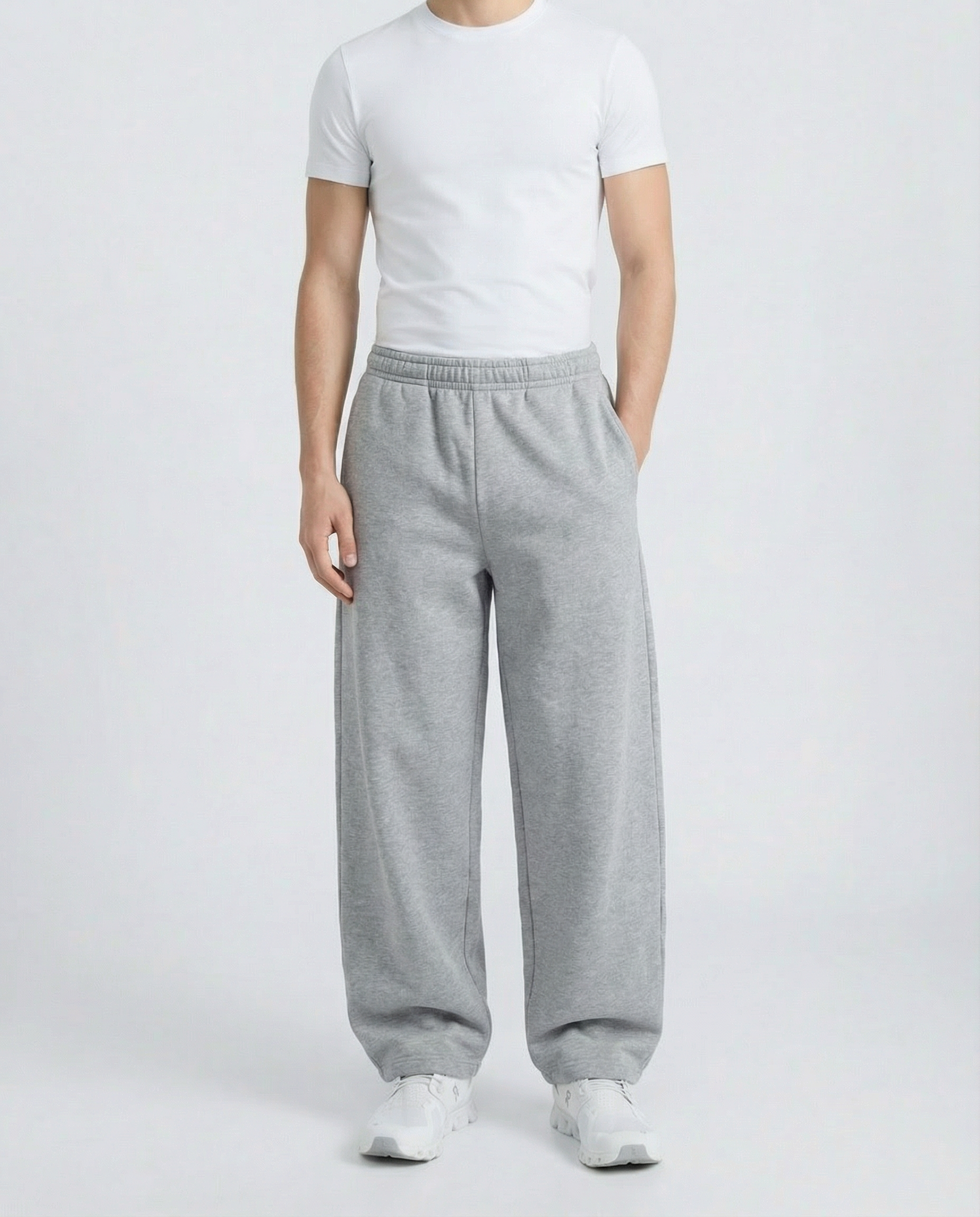 Joggers Wide - Cotton Grey