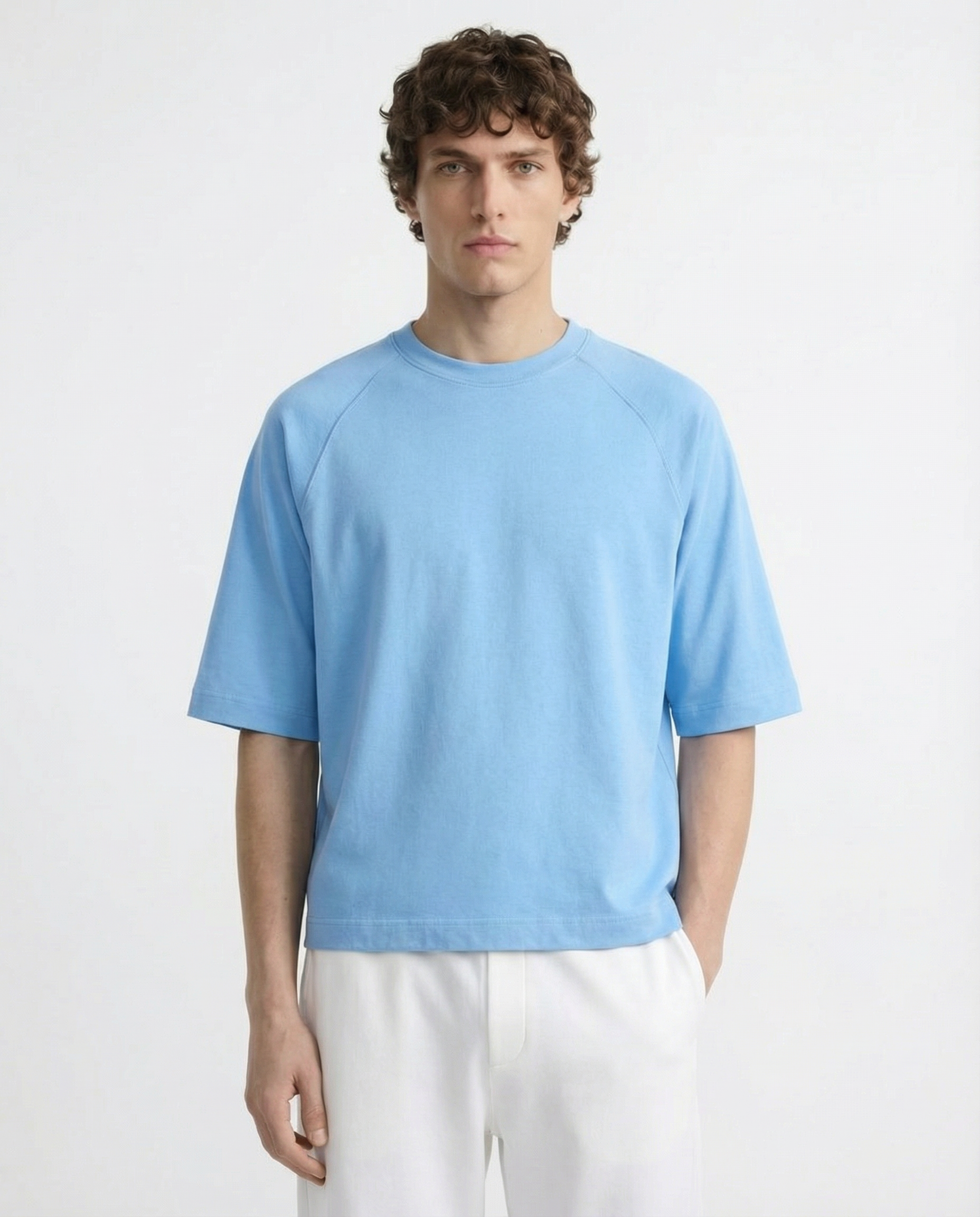 Oversized Tee - Active wear Baby Blue