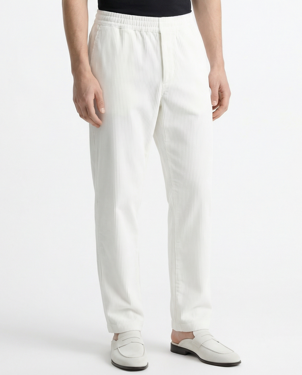 Trouser - Corduroy White