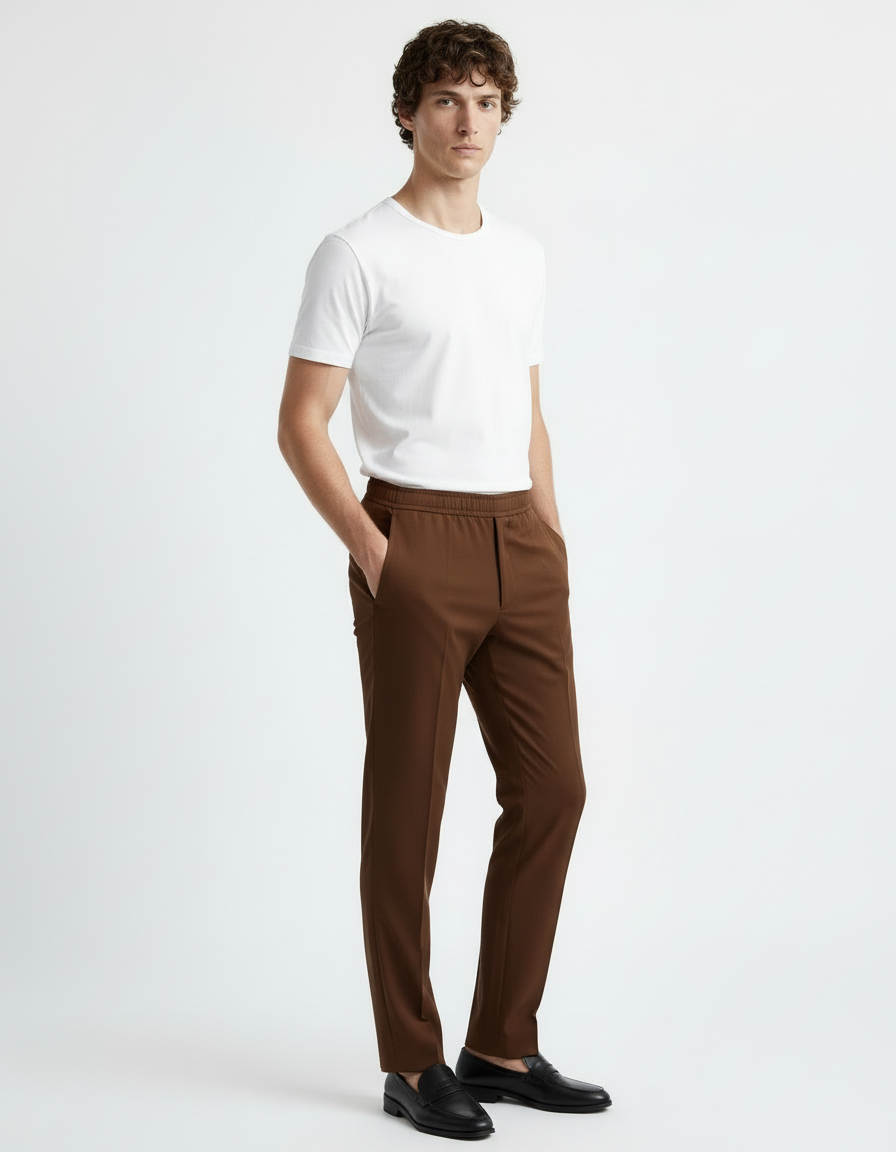 Trouser - Fitted Brown