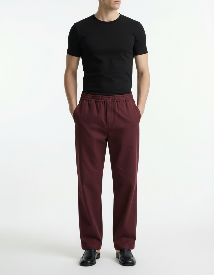 Trouser - Twill Burgundy