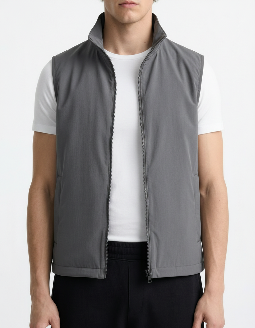 Gilet Jacket - Active wear Grey