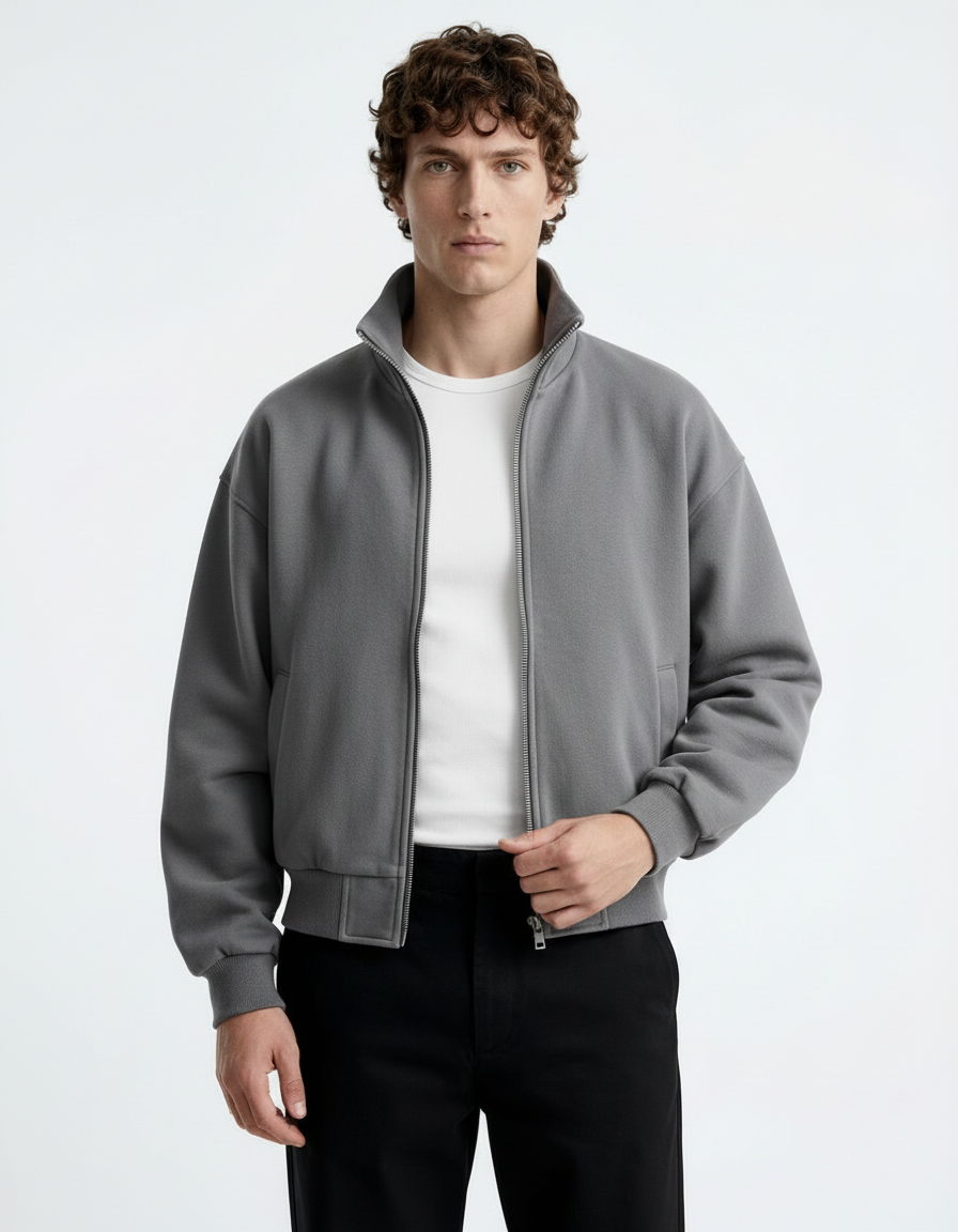 Jacket Funnel Neck - Grey