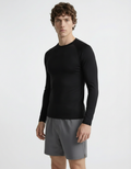 Fitted Tee full sleeve - Active wear Black