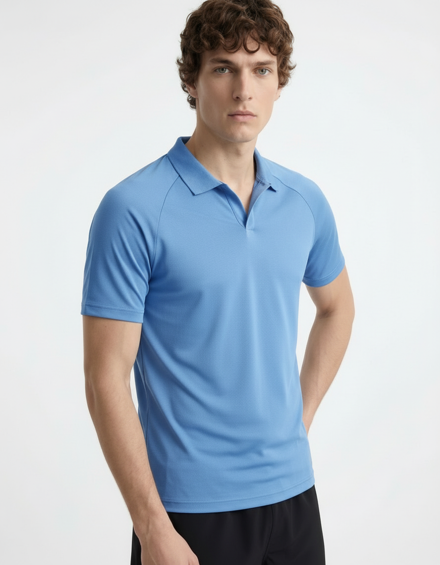 Polo Tee - Active wear Baby Blue