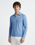 Polo Tee full sleeve - Active wear Baby Blue
