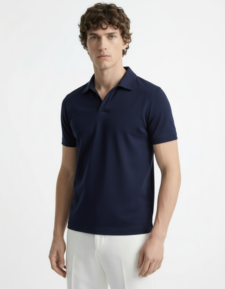 Polo Tee - Blue