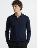 Polo Tee - Full Sleeves Blue