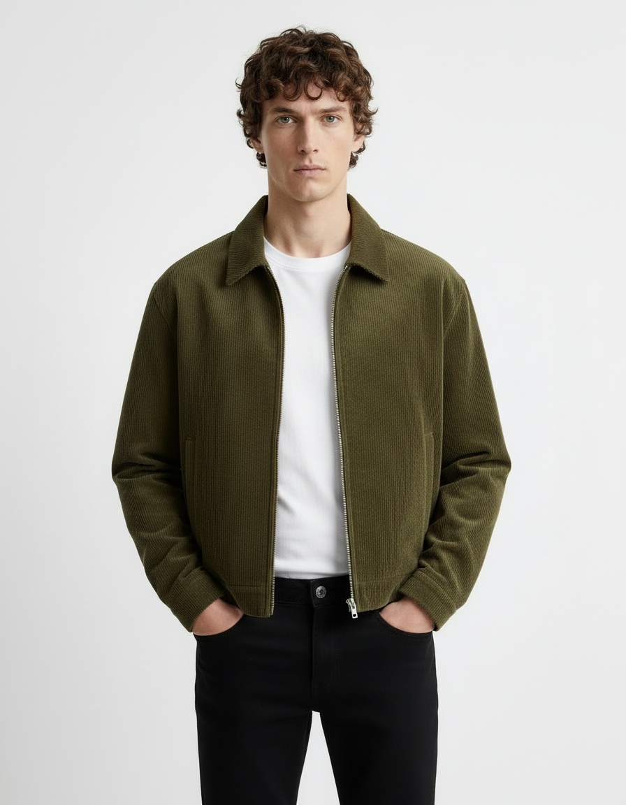 Jacket - Corduroy Olive green
