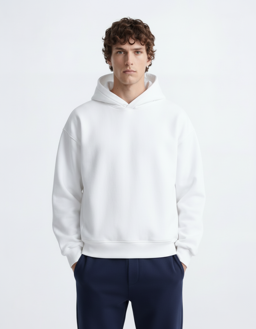 Oversized Hoodie - White