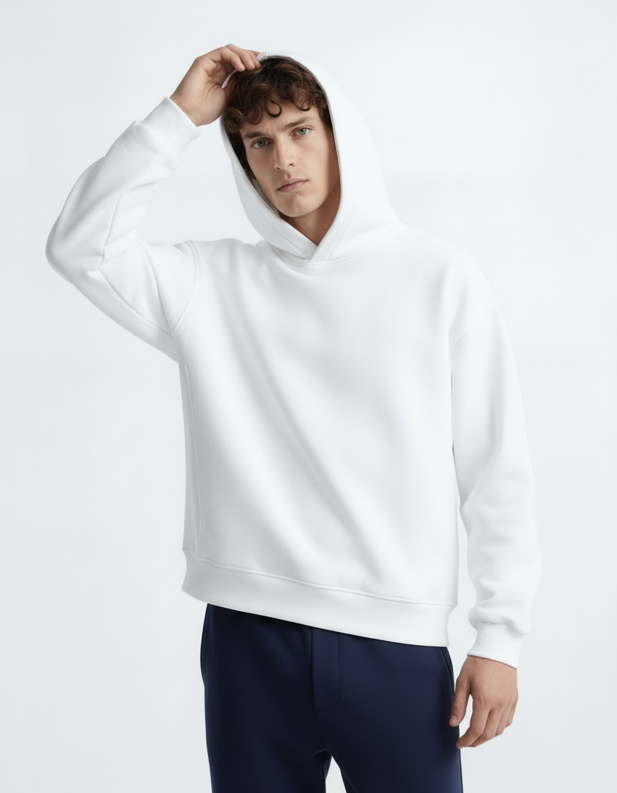 Oversized Hoodie - White