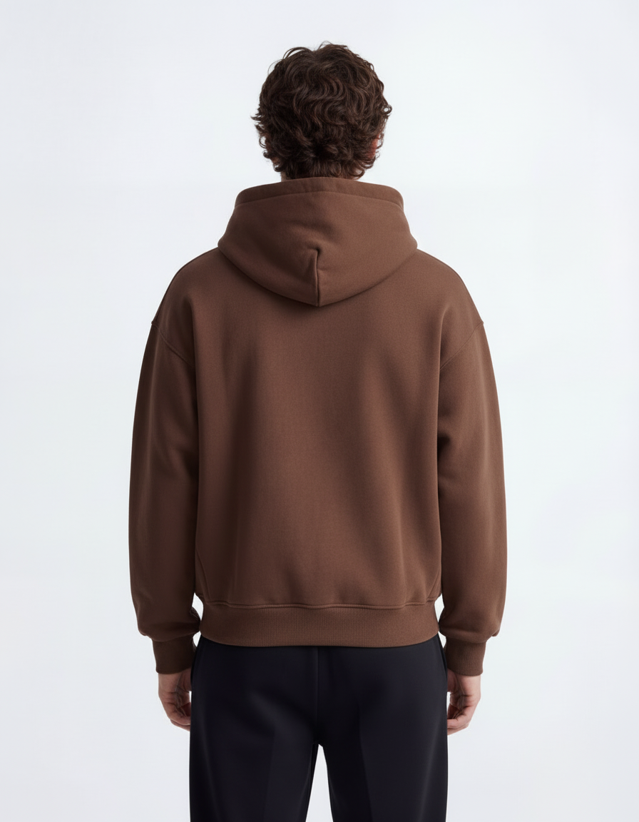 Oversized Hoodie - Brown