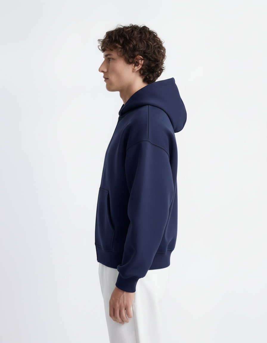 Zip Hoodie - Blue