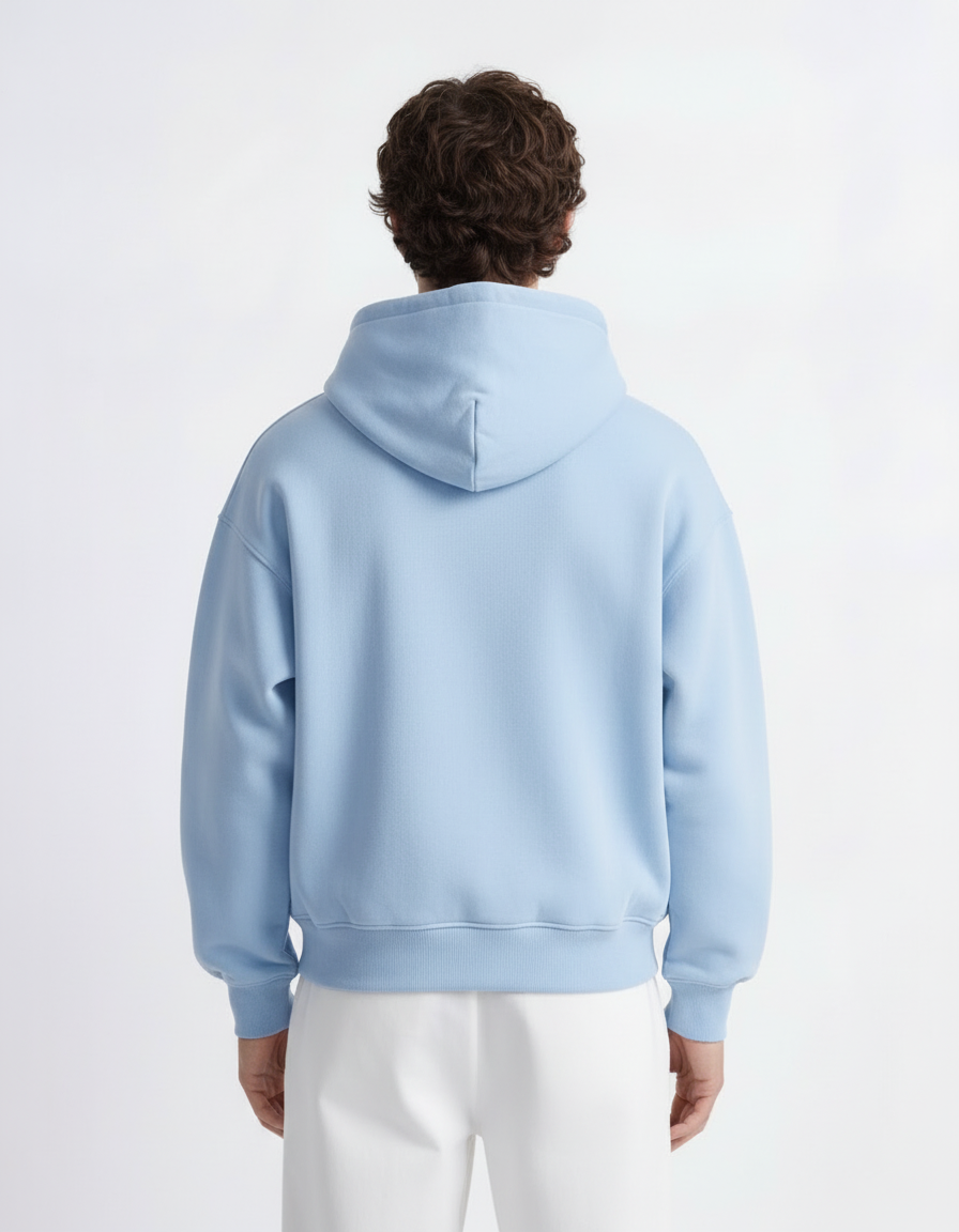 Zip Hoodie - Baby Blue