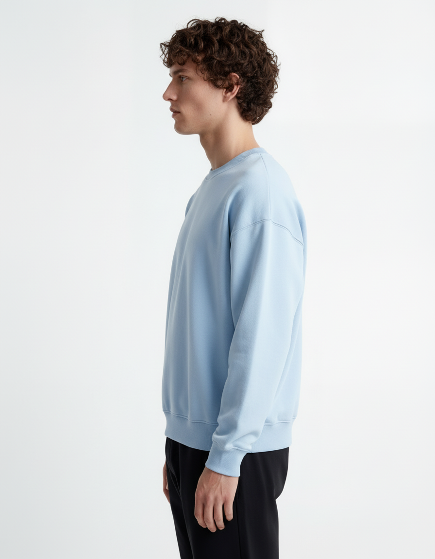 Sweatshirt - Cotton Baby Blue