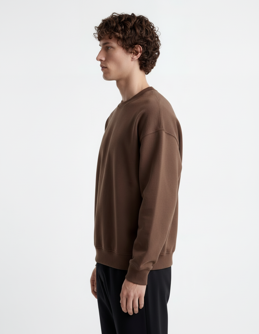 Sweatshirt - Cotton Brown